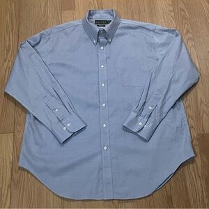 Lauren Ralph Lauren Men’s 17.5x34/35 Long Sleeve Button Down Shirt Classic Blue
